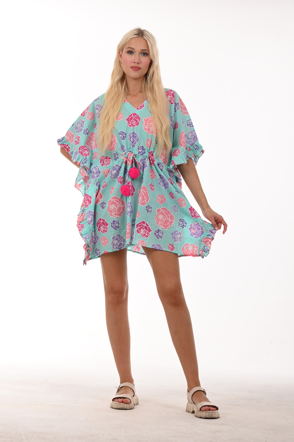 Floral Short Coverup