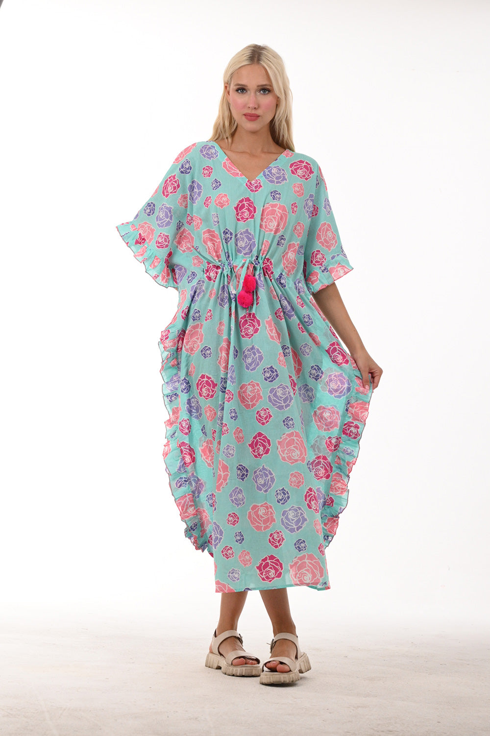 Floral Long Coverup