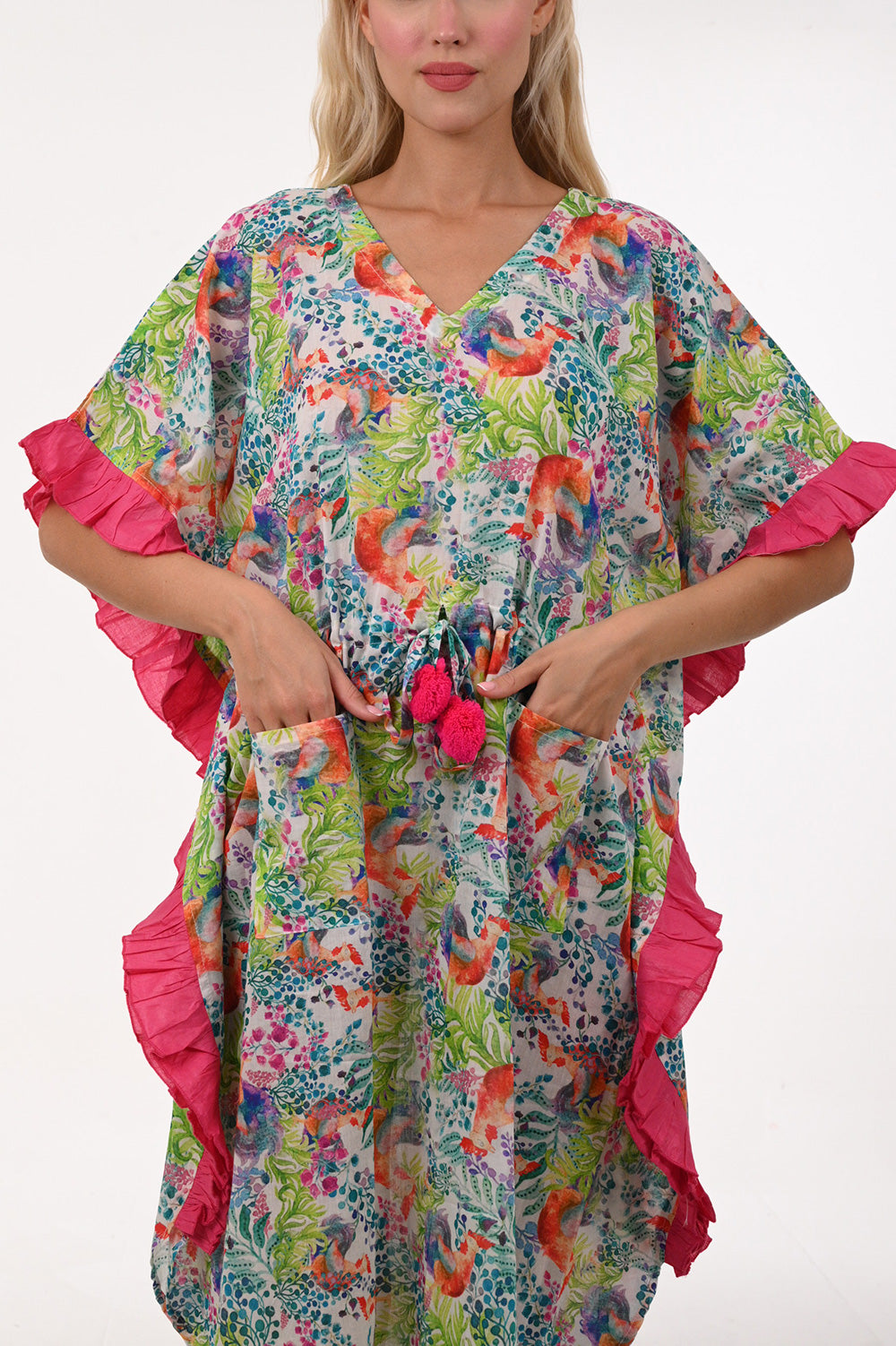 Ruffled Short Coverup