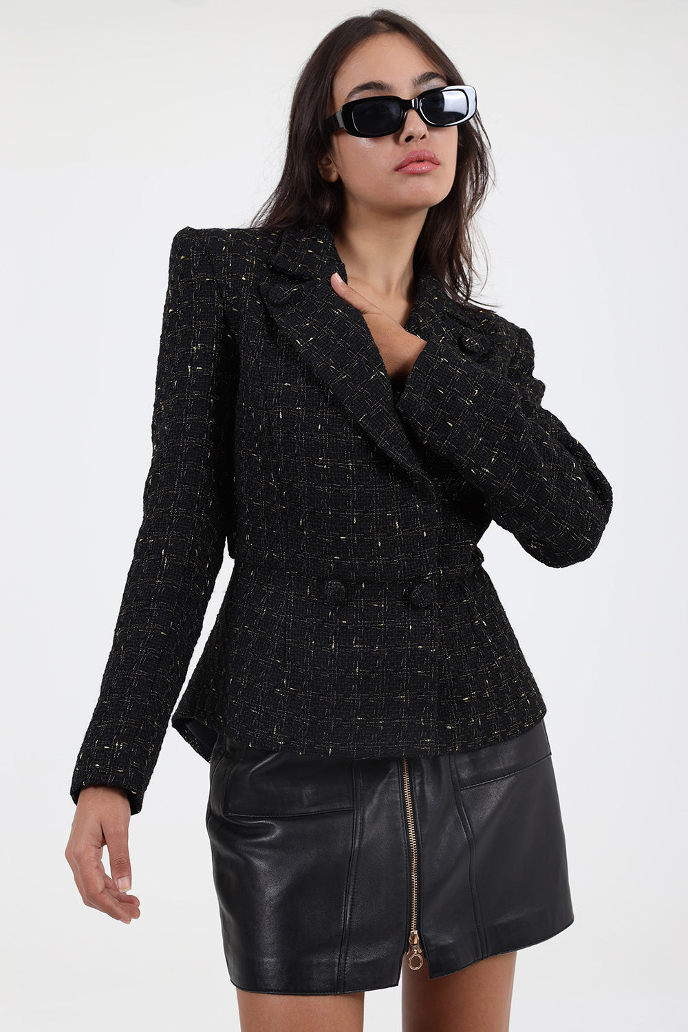 Fitted Lurex Blazer