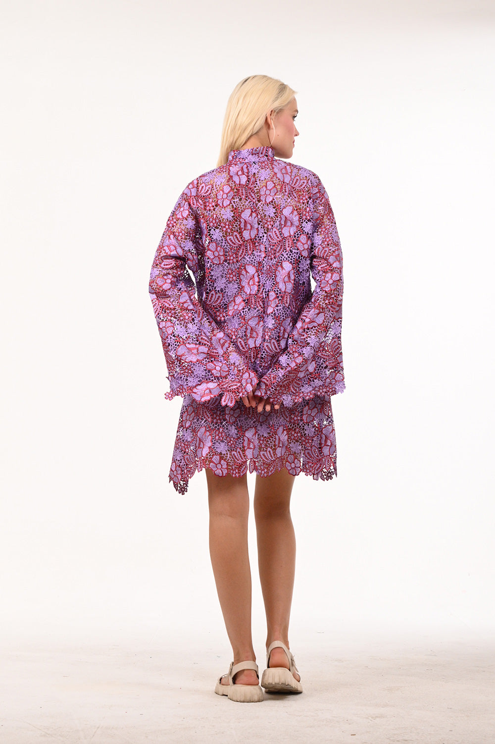 Flower Lace Short Dress