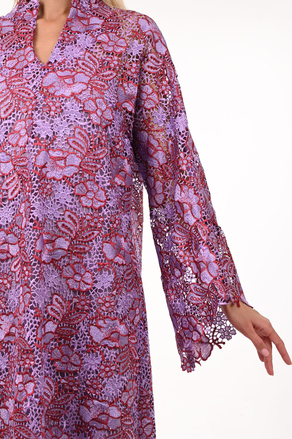 Flower Lace Maxi Dress
