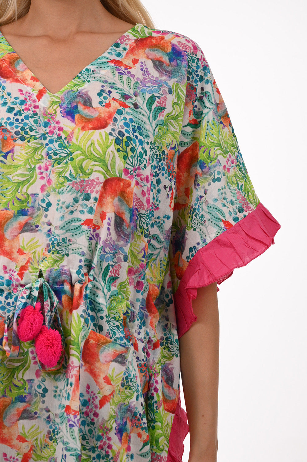Ruffled Short Coverup
