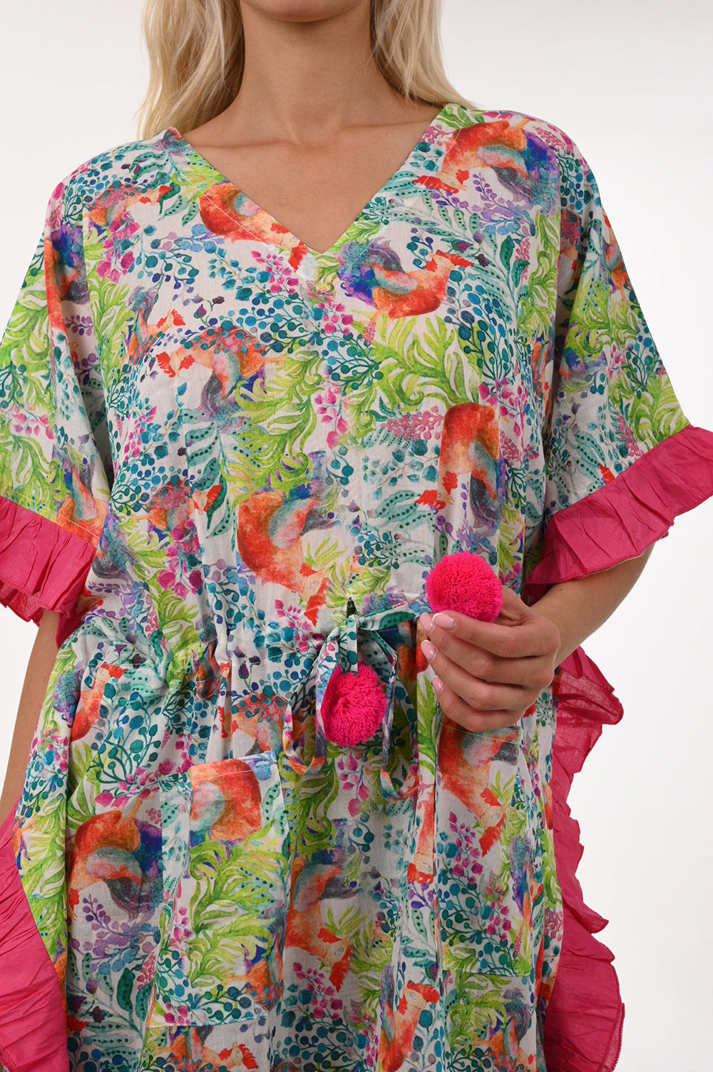 Ruffled Short Coverup