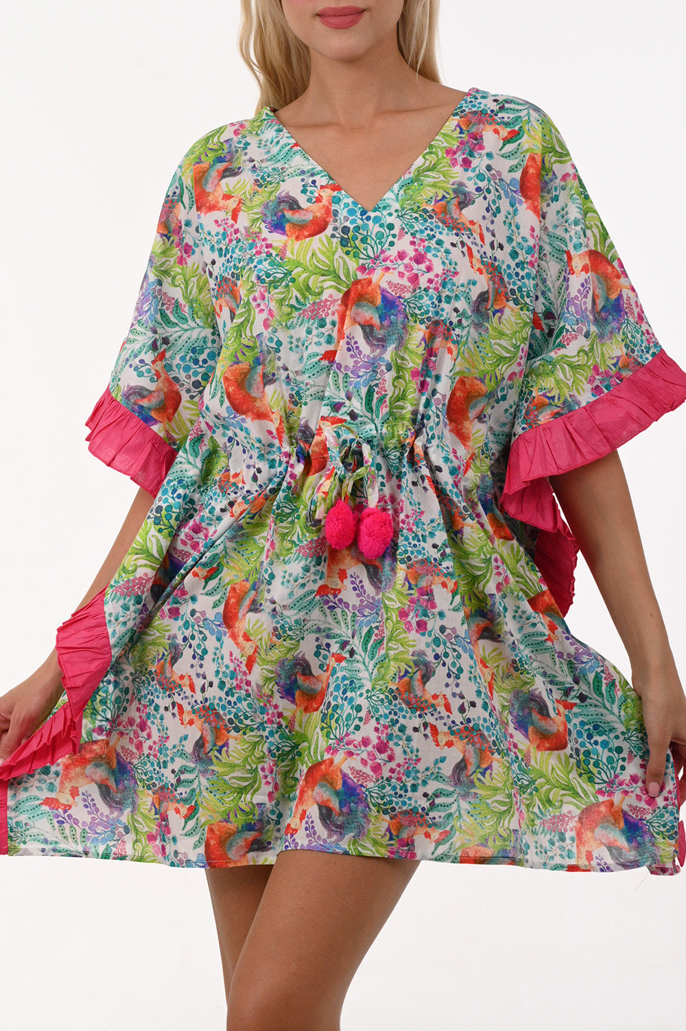 Ruffled Short Coverup