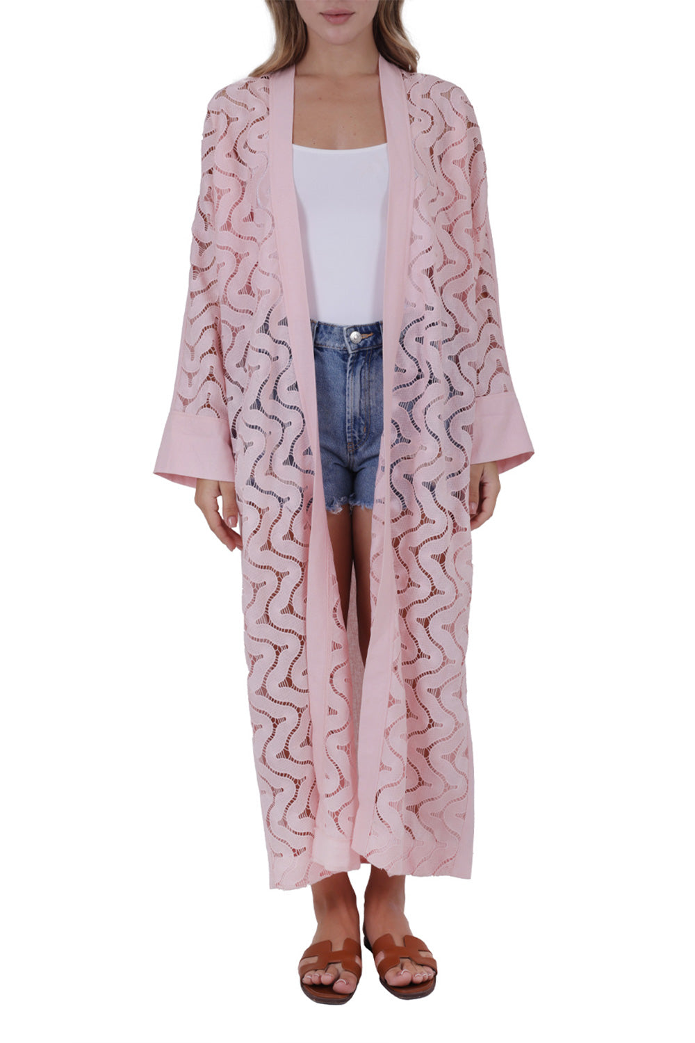 Front Lace Kimono