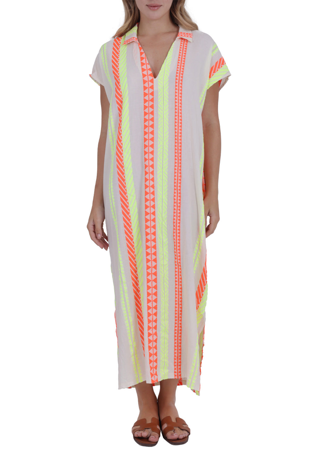 Greek Neon Long Dress