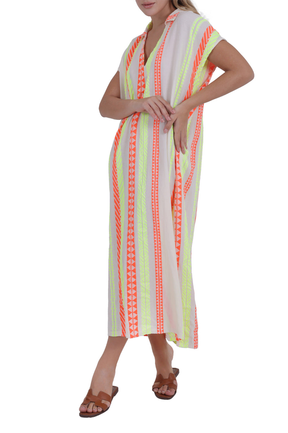 Greek Neon Long Dress